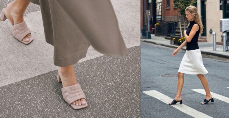 Comfortable leather sandals with a low heel. Avoid pain this summer thanks to Stinaa.J supportive shoes.
