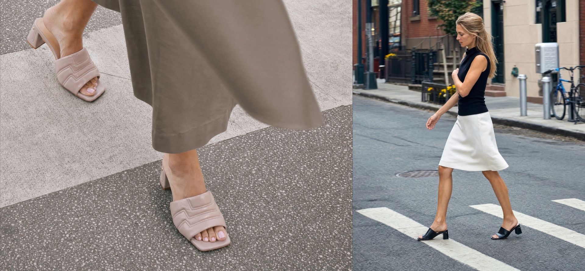 Comfortable leather sandals with a low heel. Avoid pain this summer thanks to Stinaa.J supportive shoes.